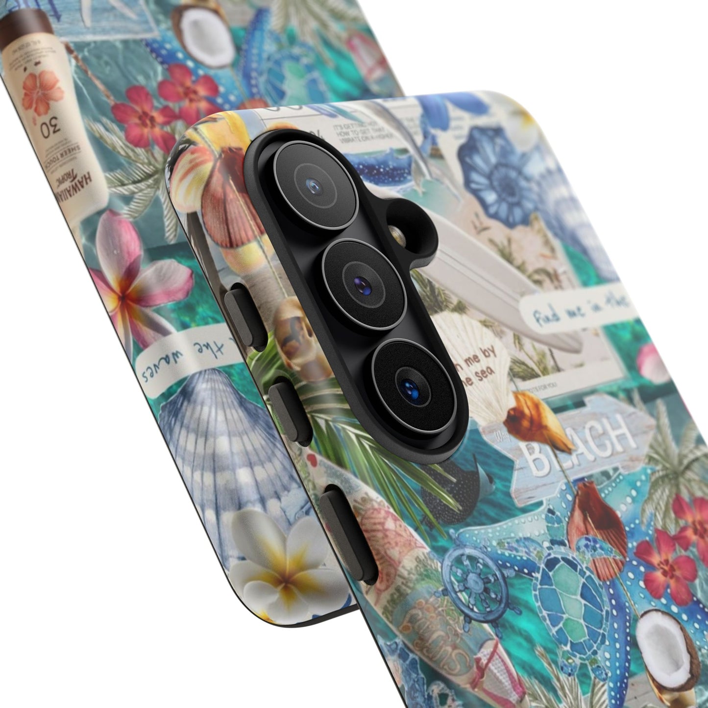 Tropical Beach Collage Tough Case