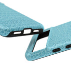 Croc Embossed Turquoise Phone Case