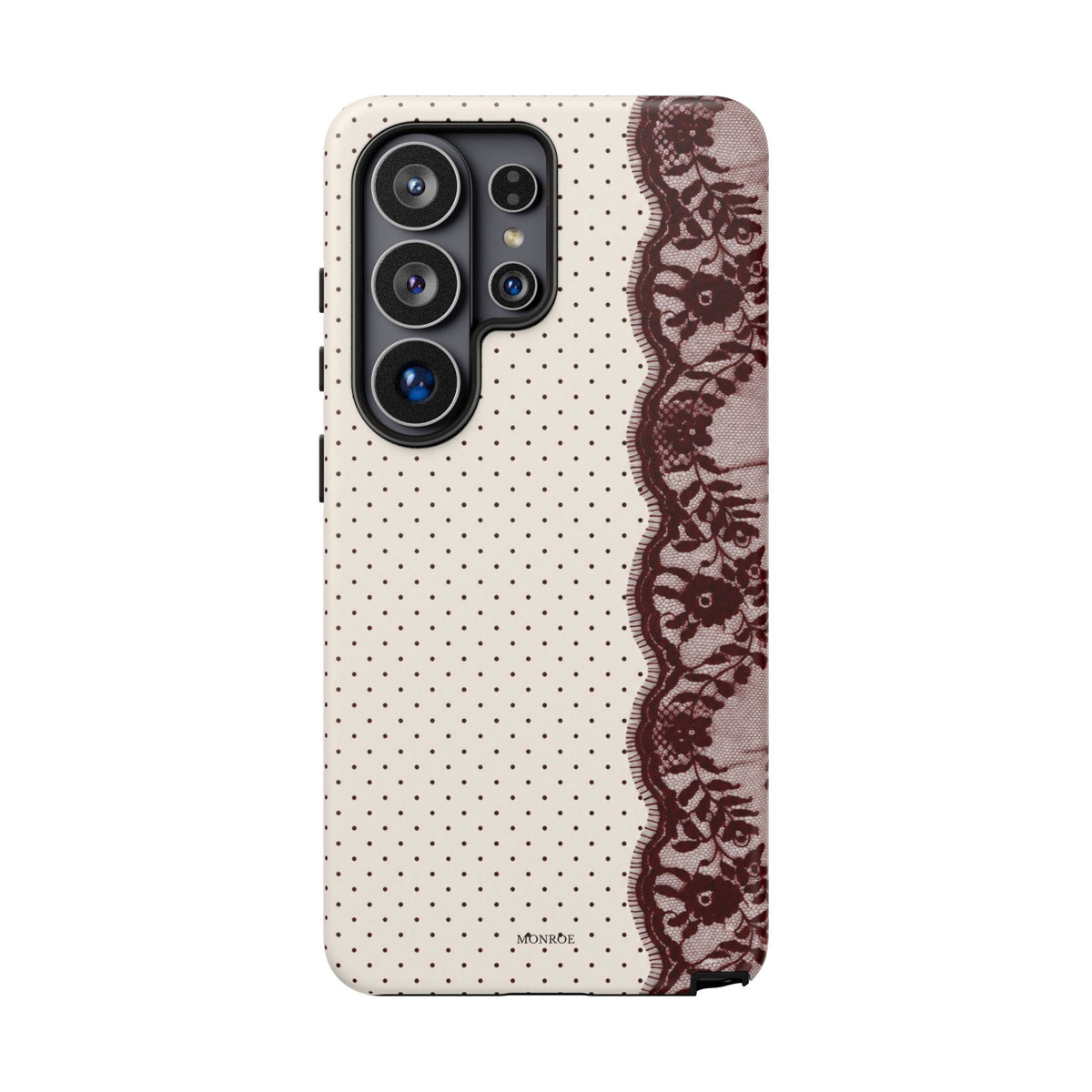 Burgundy Lace Edge Tough Case