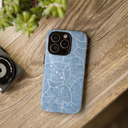 Glacier Blue Floral Tough Case