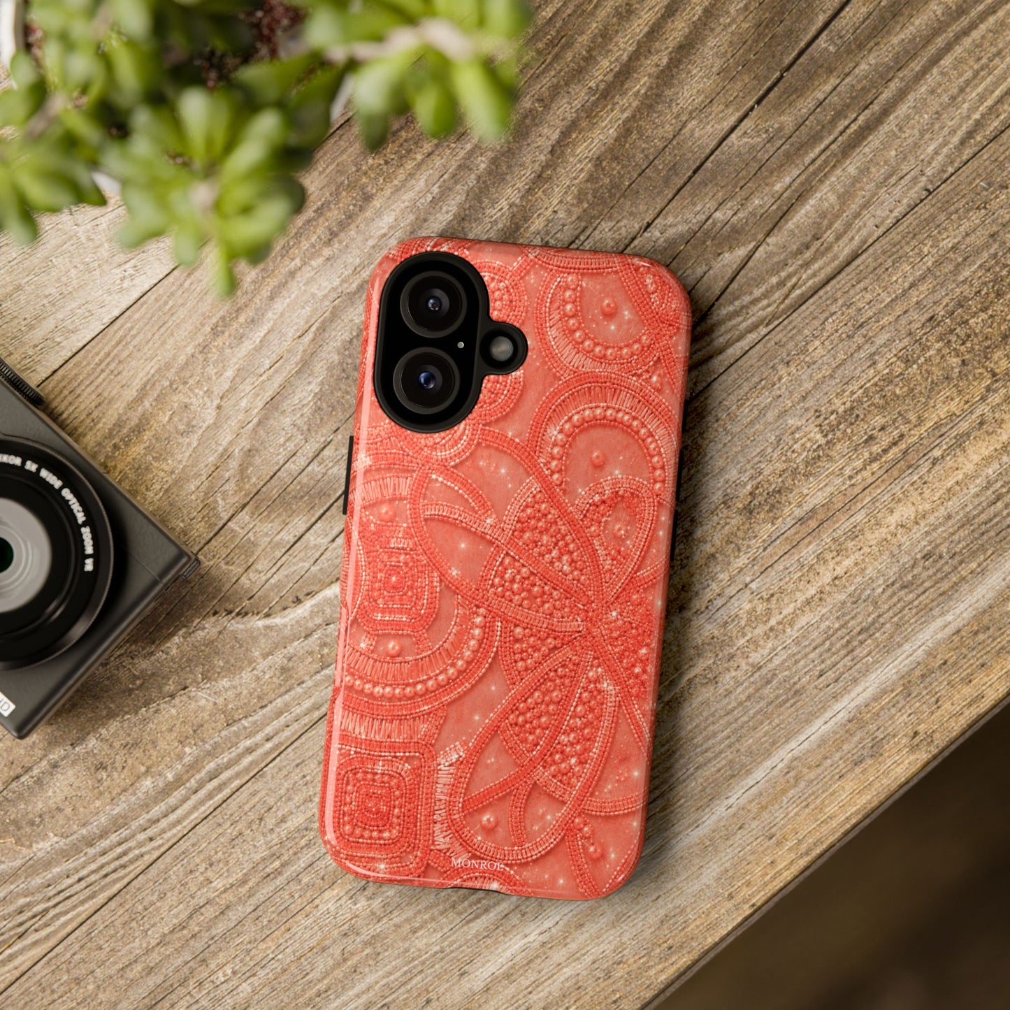 Coral Lace Tough Case