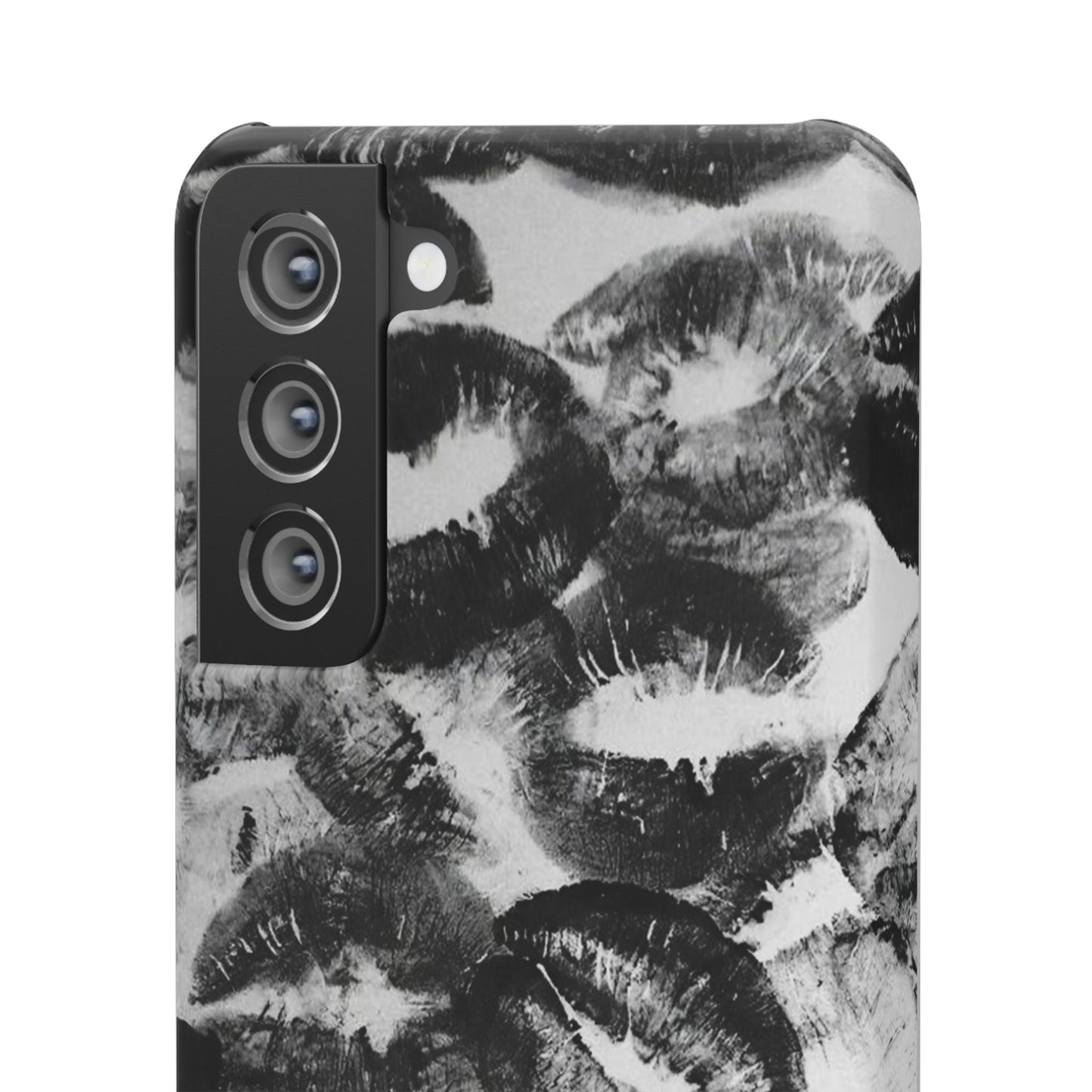 Black & White Kiss Print Case