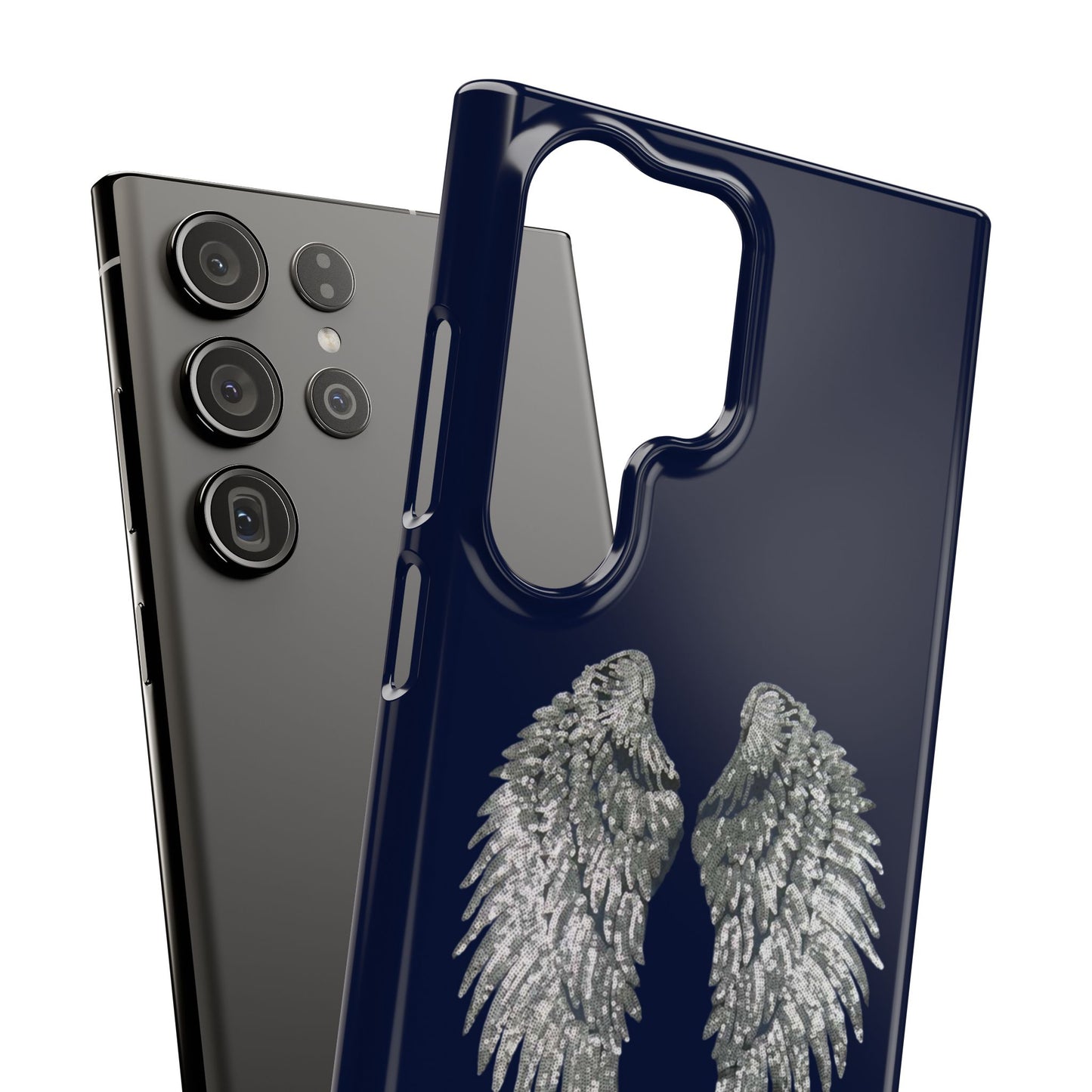 Navy Angel Wings Case