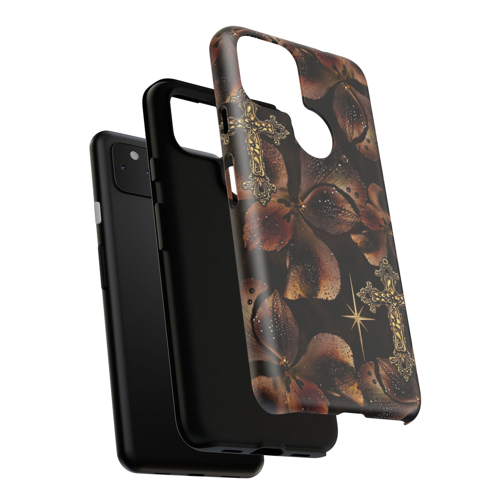 Floral Cross Pattern Tough Case