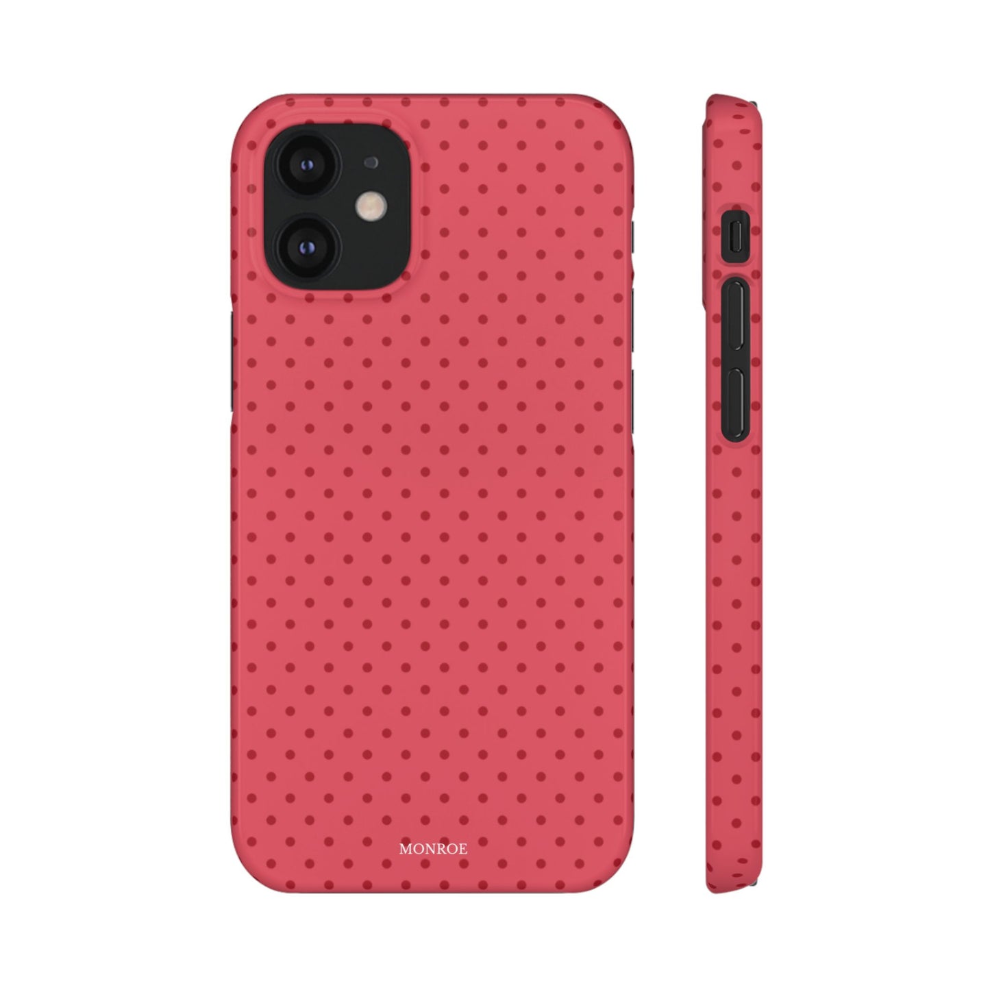 Coral Polka Dot Snap Phone Case