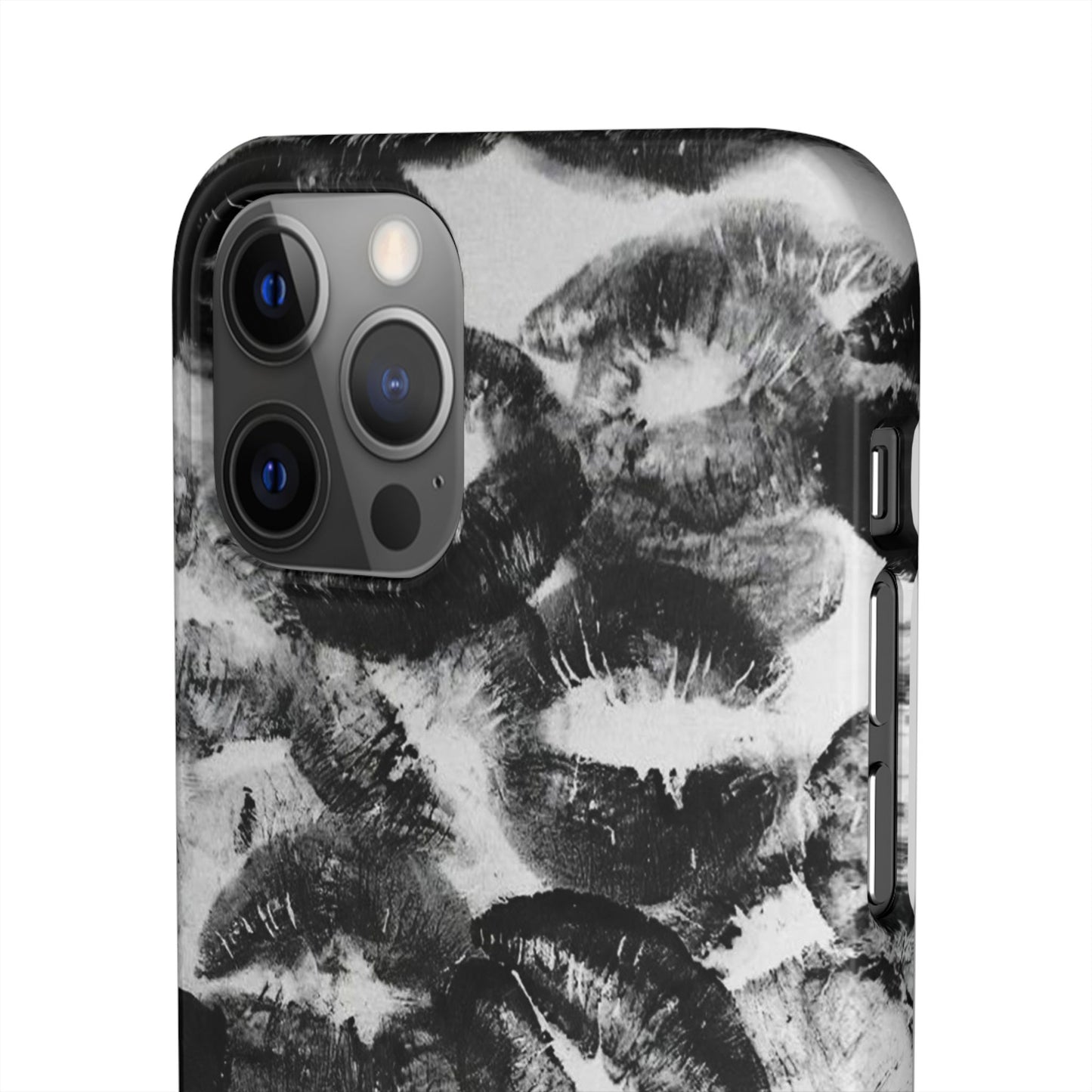 Black & White Kiss Print Case