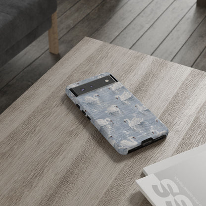 Swan Pattern Tough Case