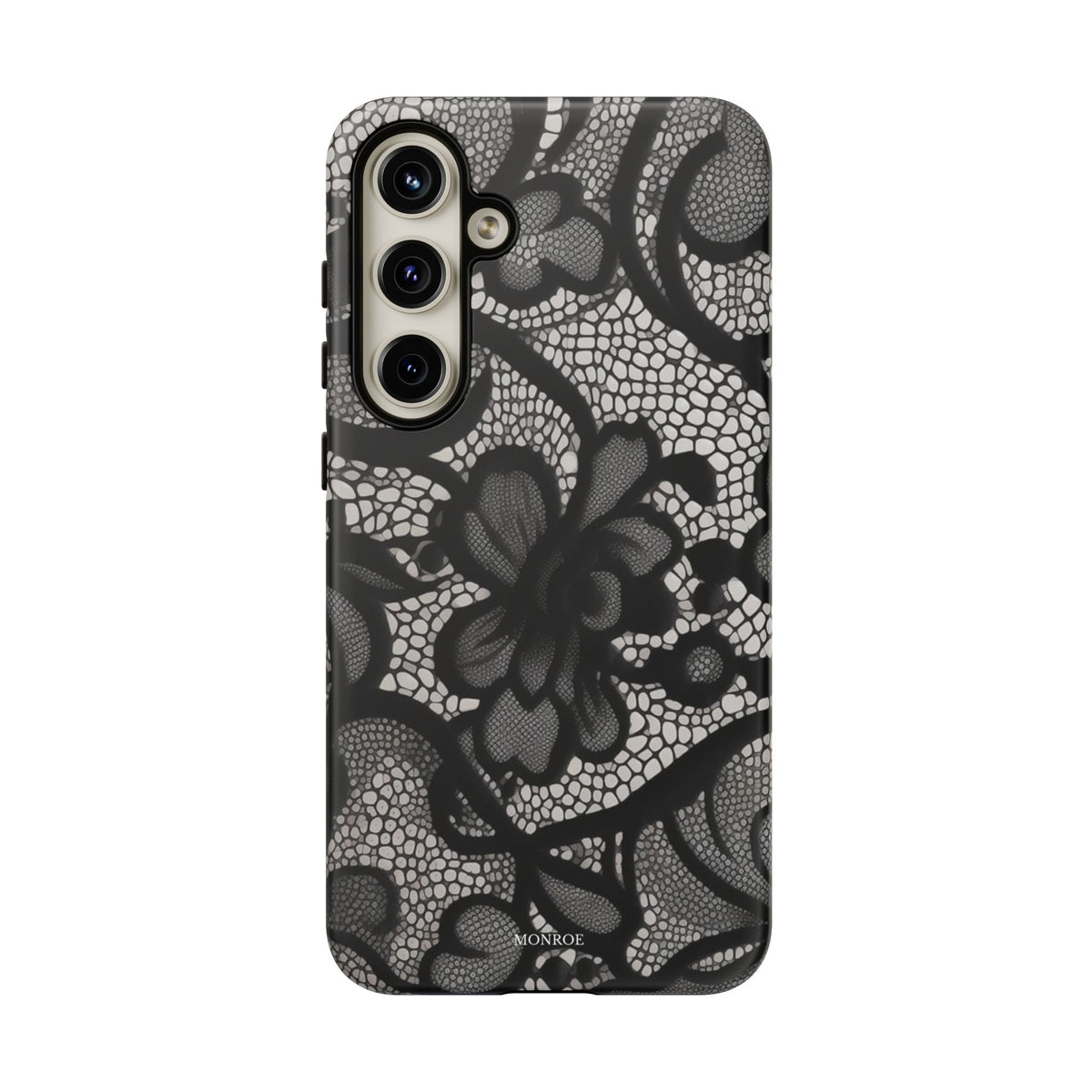 Black Vintage Lace Tough Case