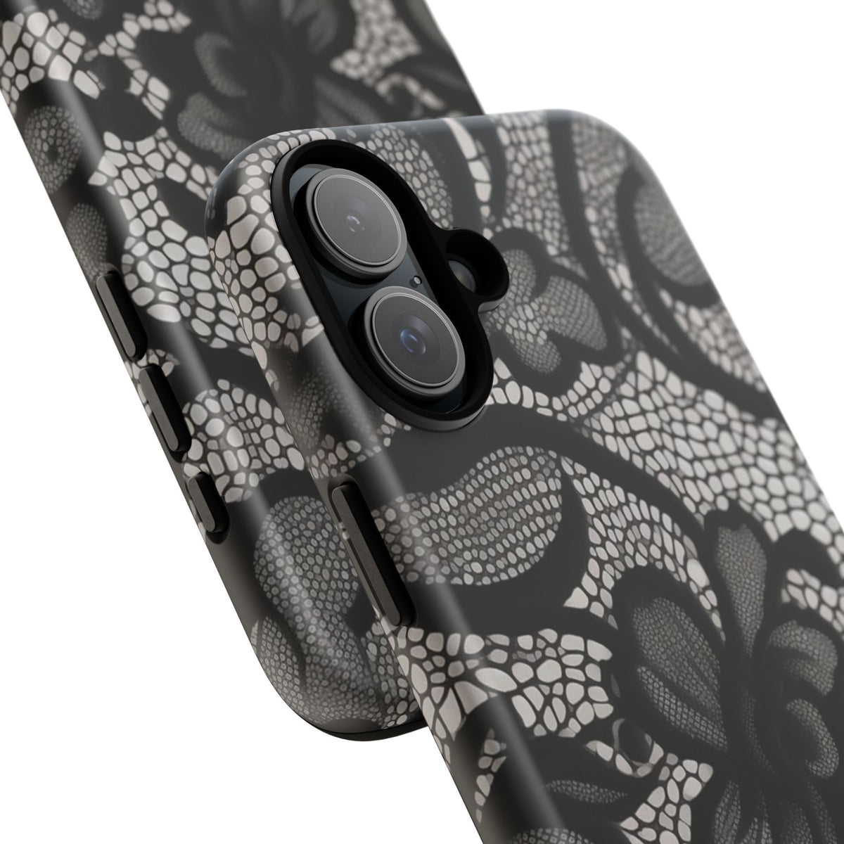 Black Floral Vintage Case