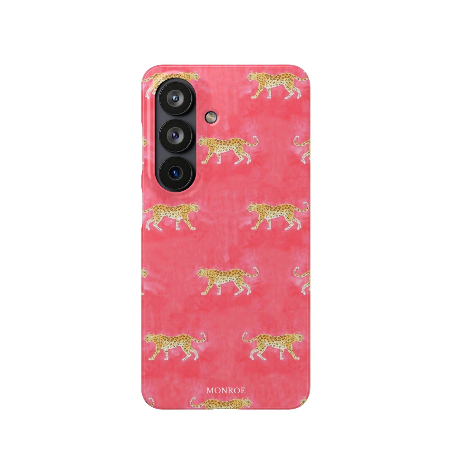 Pink Watercolor Leopard Case