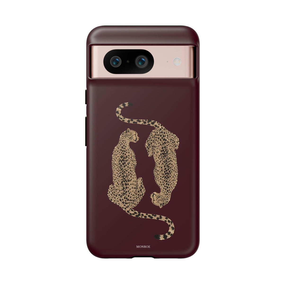 Burgundy Cheetah Tough Case