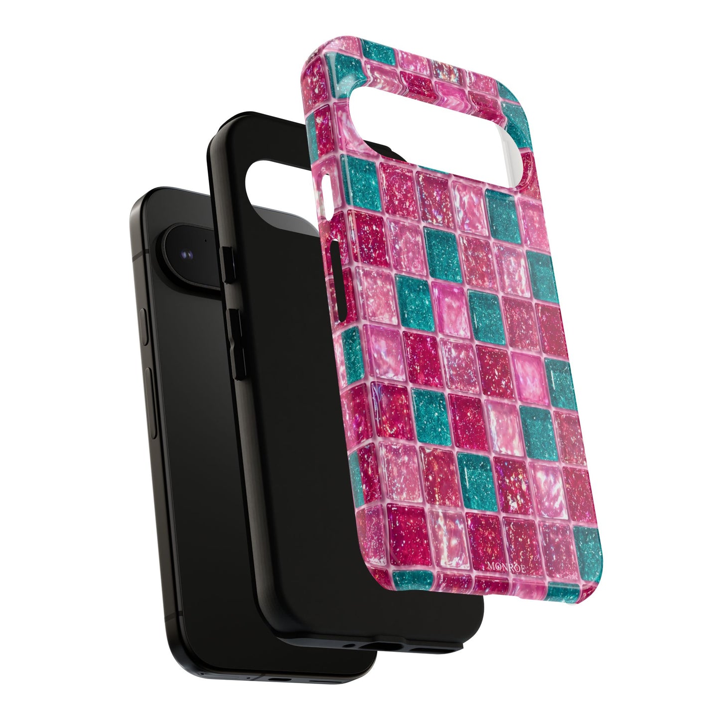 Pink Teal Mosaic Tough Case