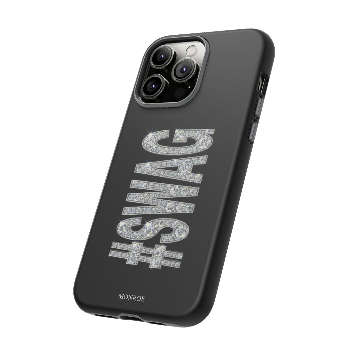“#SWAG” Black Bling Tough Case