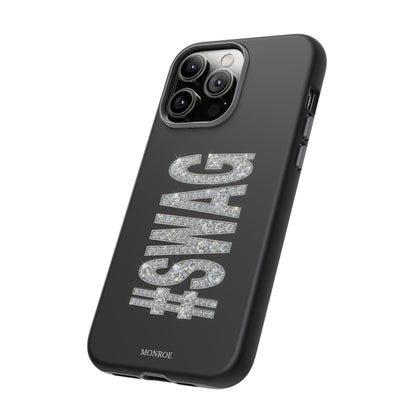 “#SWAG” Black Bling Tough Case