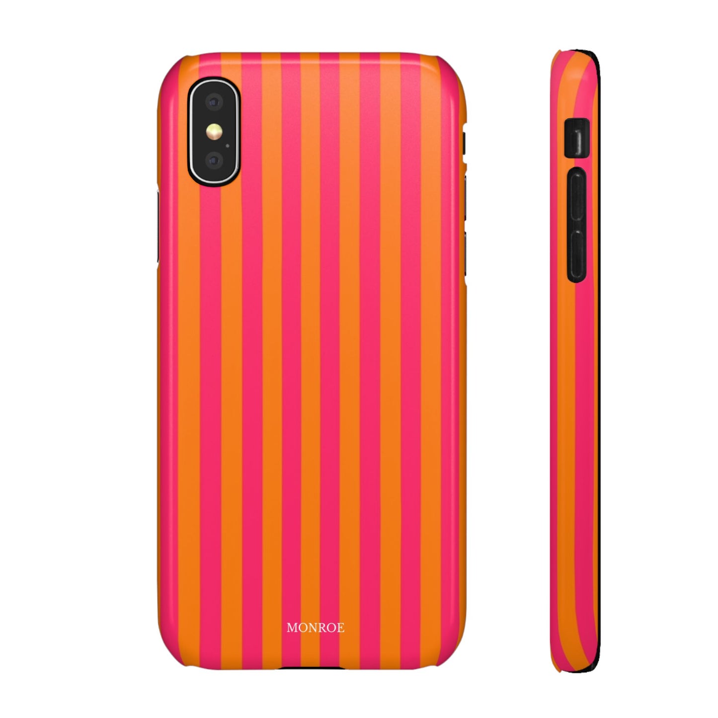 Striped Orange & Pink Case