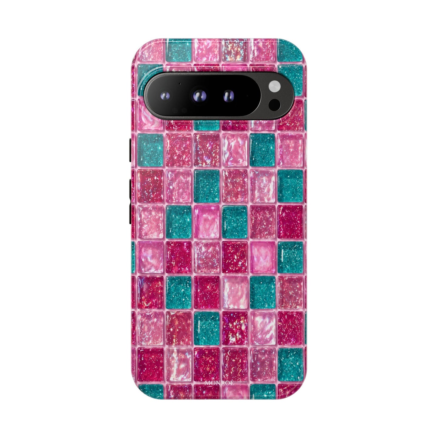 Pink Teal Mosaic Tough Case