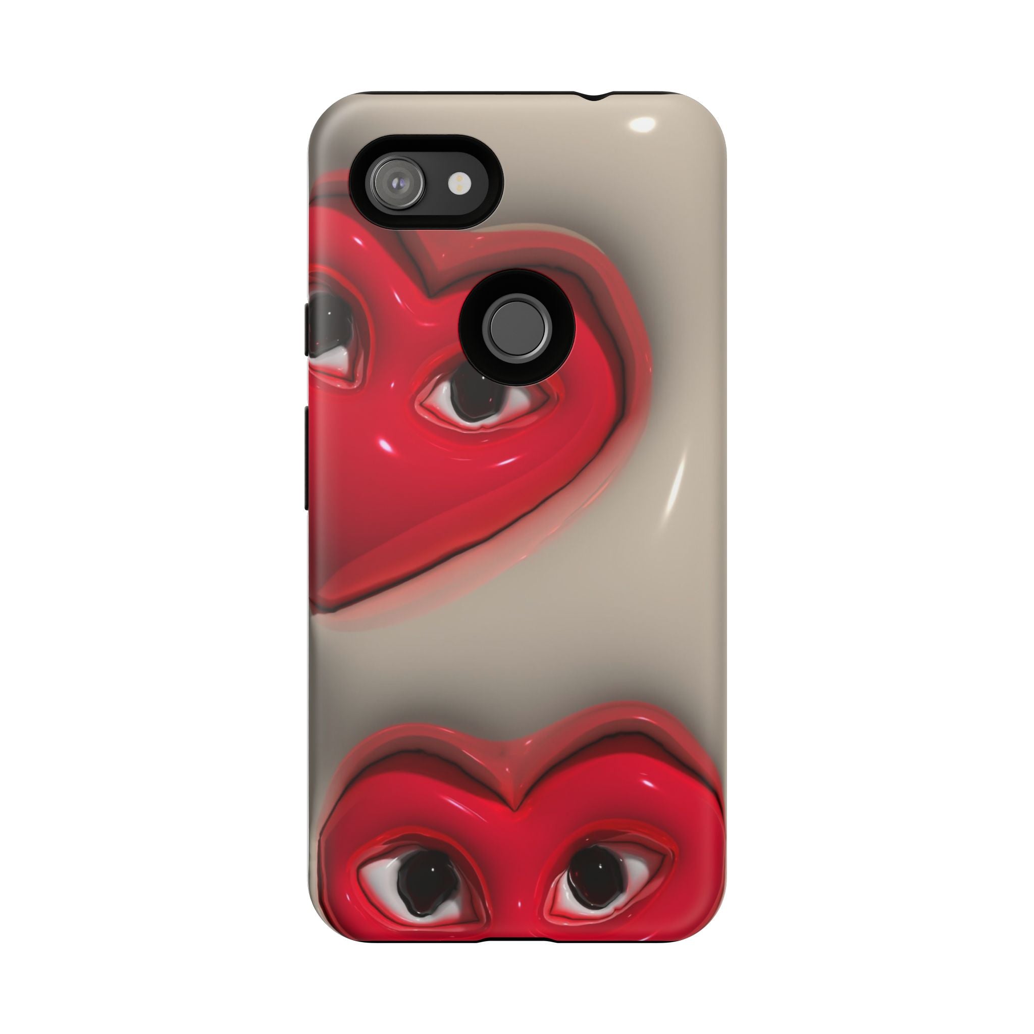 3D Hearts Phone Case