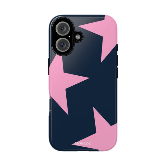 Navy & Pink Star Tough Cover