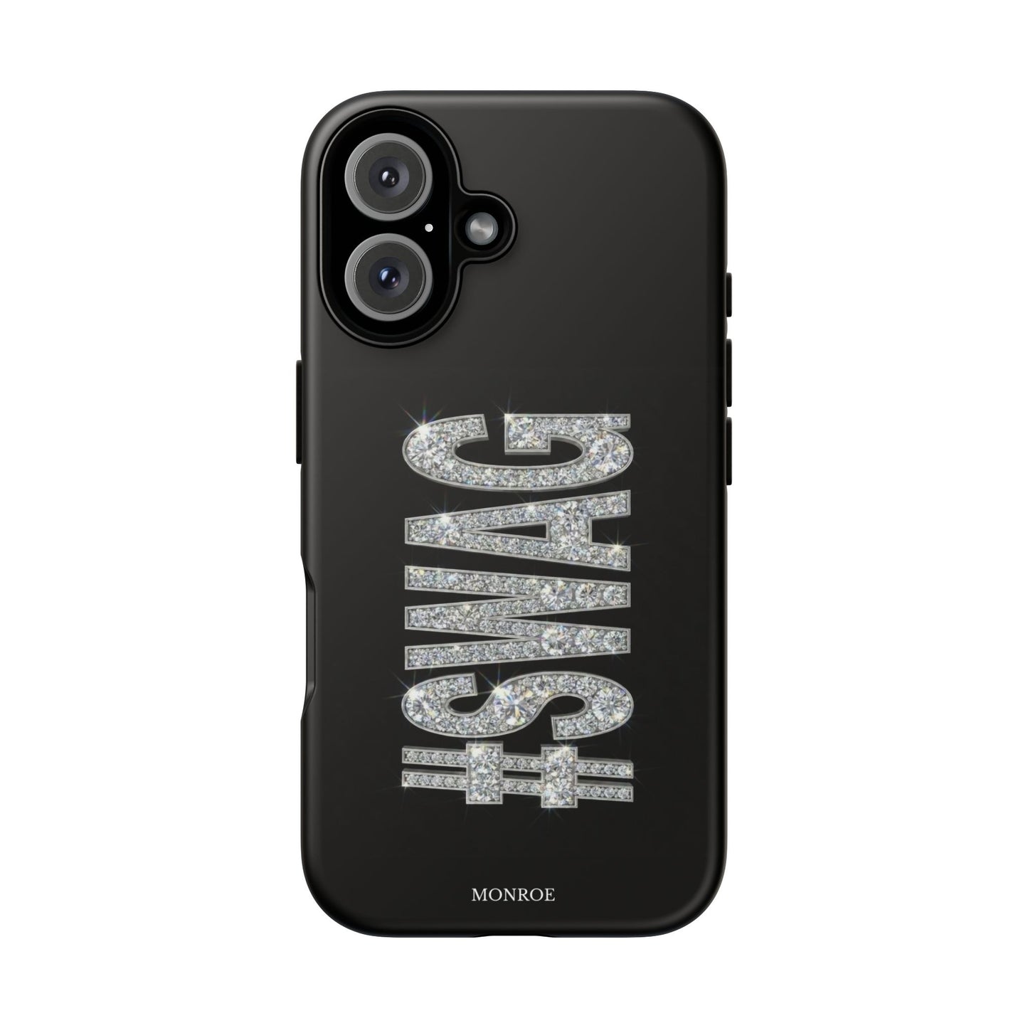 “#SWAG” Black Bling Tough Case