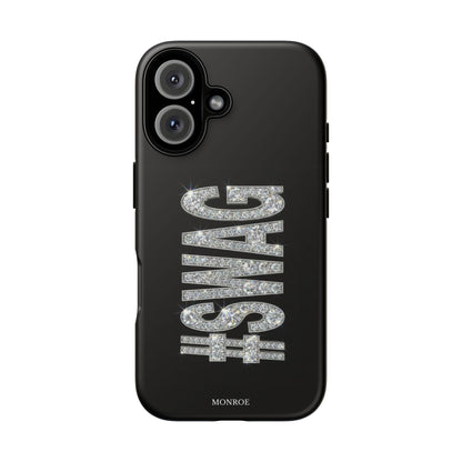“#SWAG” Black Bling Tough Case