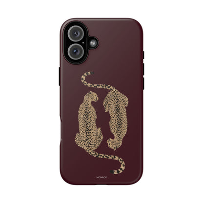 Burgundy Cheetah Tough Case