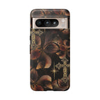 Floral Cross Pattern Tough Case