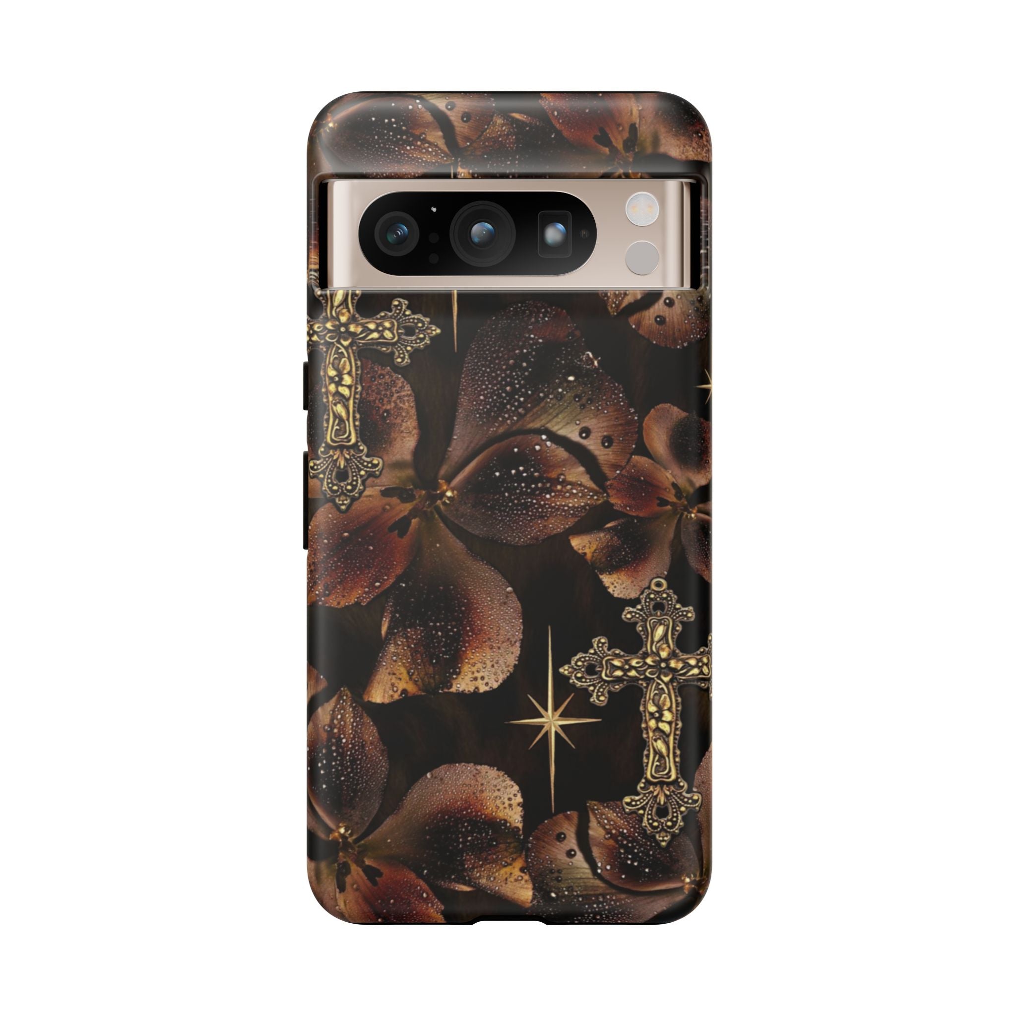 Floral Cross Pattern Tough Case