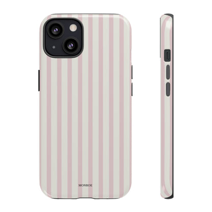 Light Pink Stripe Tough Phone Case