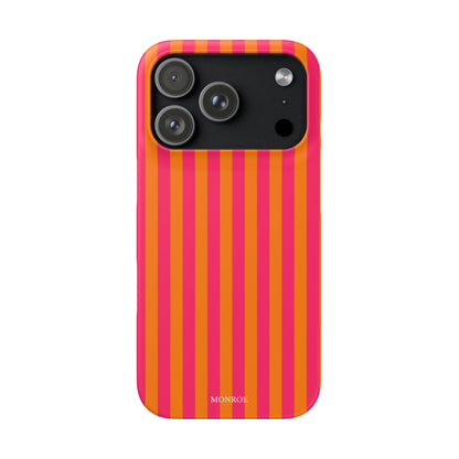 Striped Orange & Pink Case