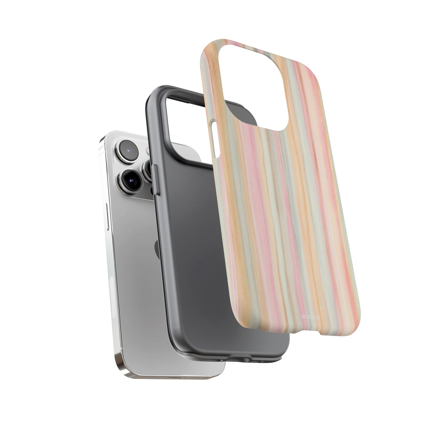 Pastel Watercolor Stripe Tough Case