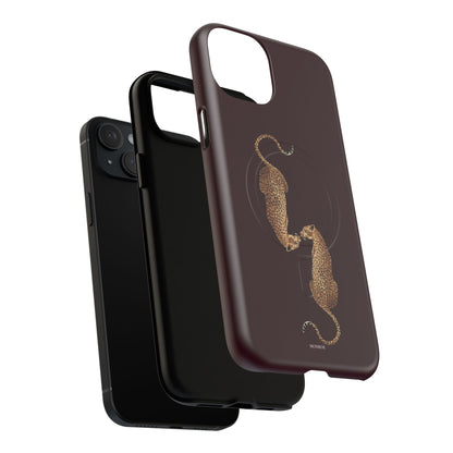 Burgundy Leopard Duo MagSafe Case