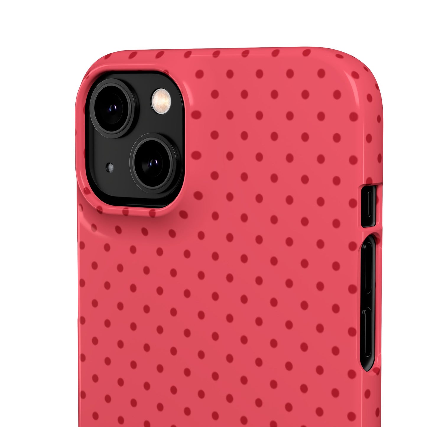 Coral Polka Dot Snap Phone Case