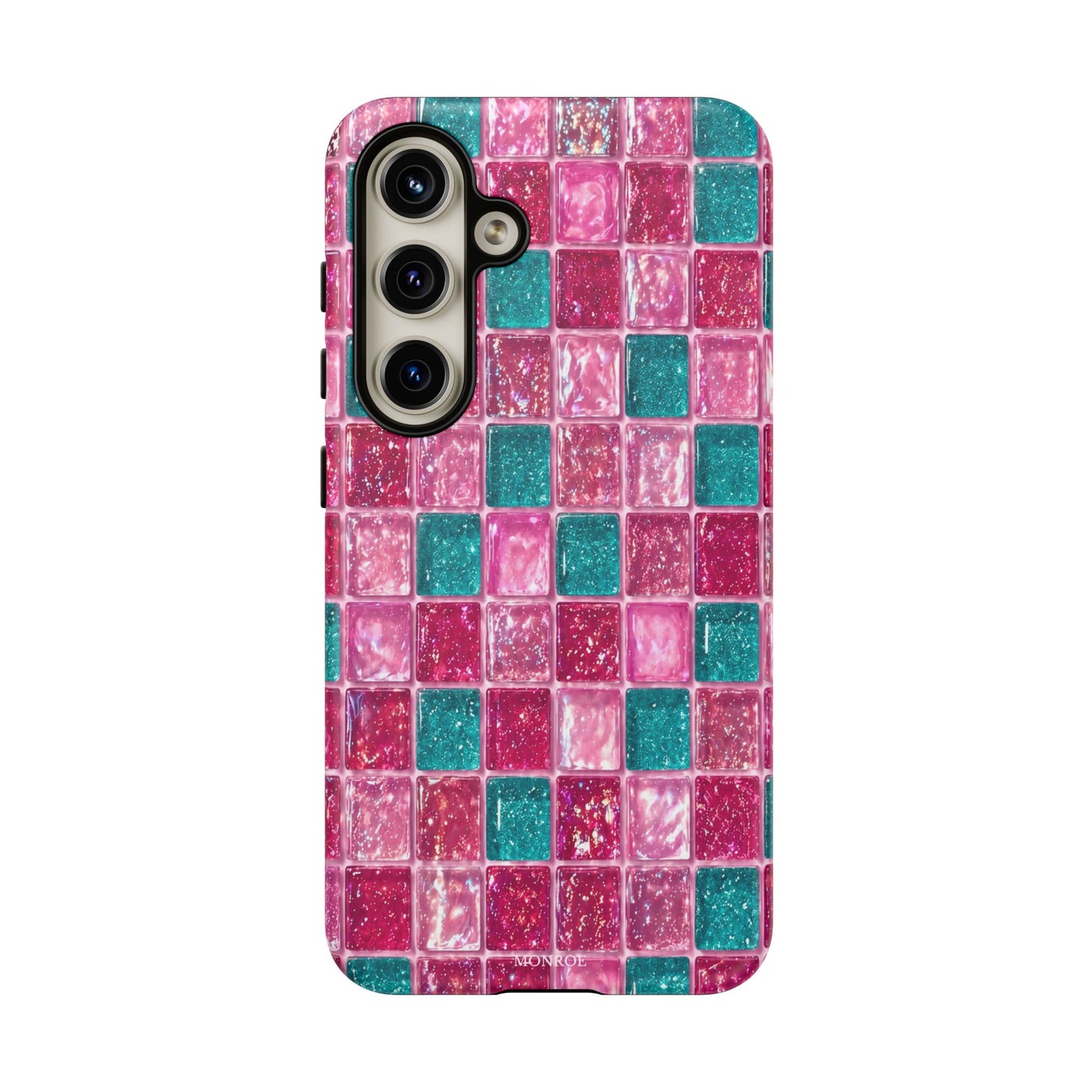 Pink Teal Mosaic Tough Case
