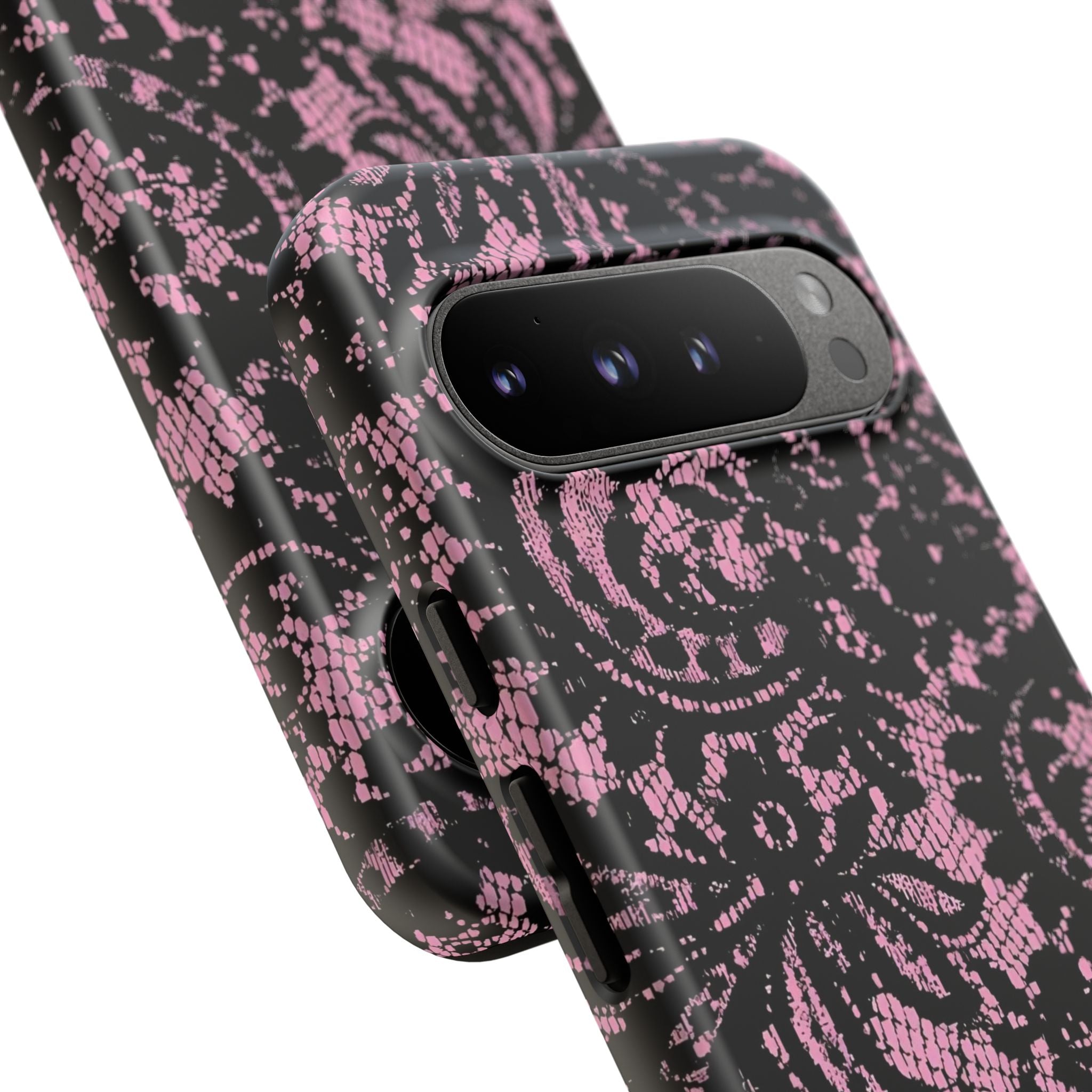 Pink Lace Pattern Tough Phone Case