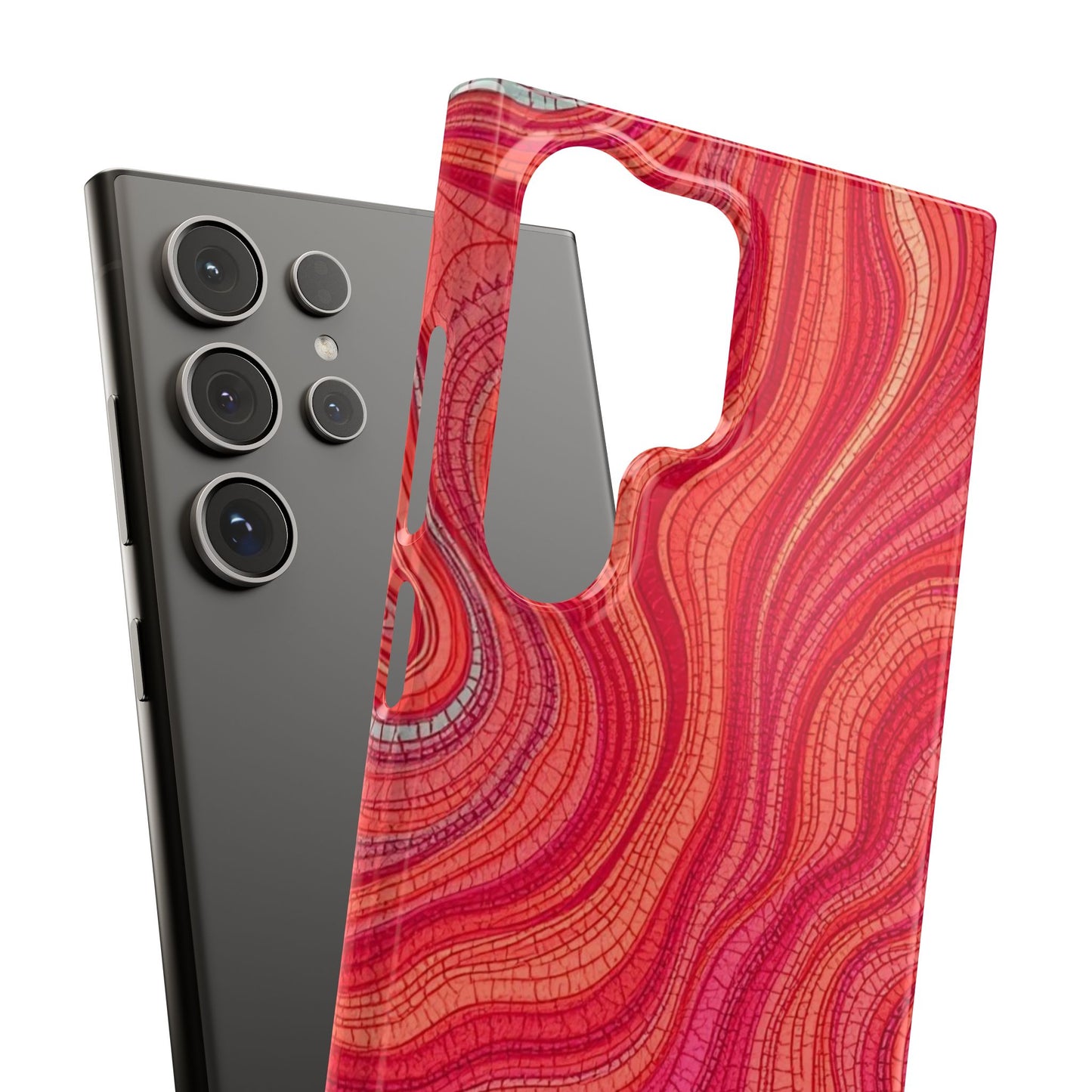 Retro Wavy Red Case