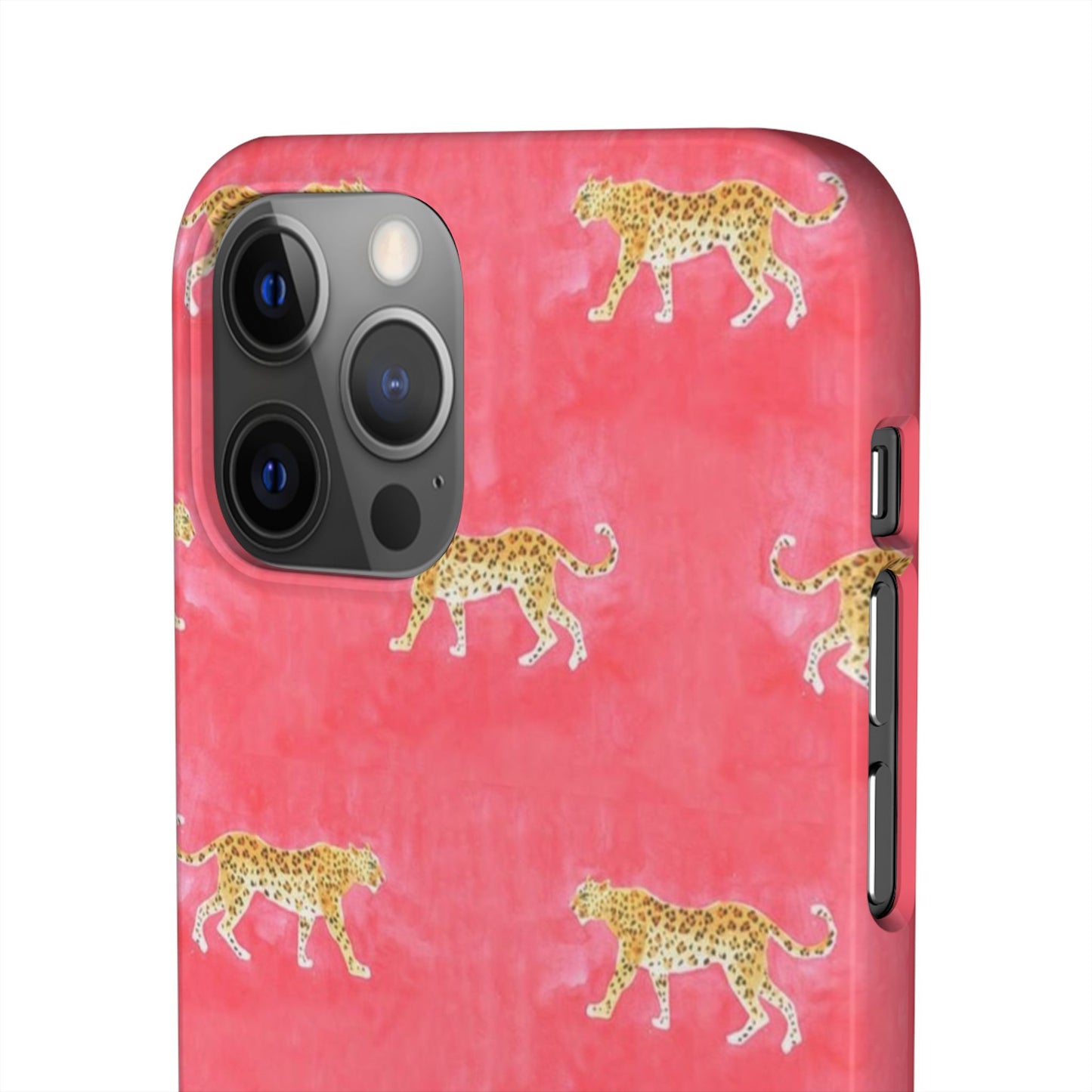Pink Watercolor Leopard Case