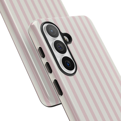 Light Pink Stripe Tough Phone Case