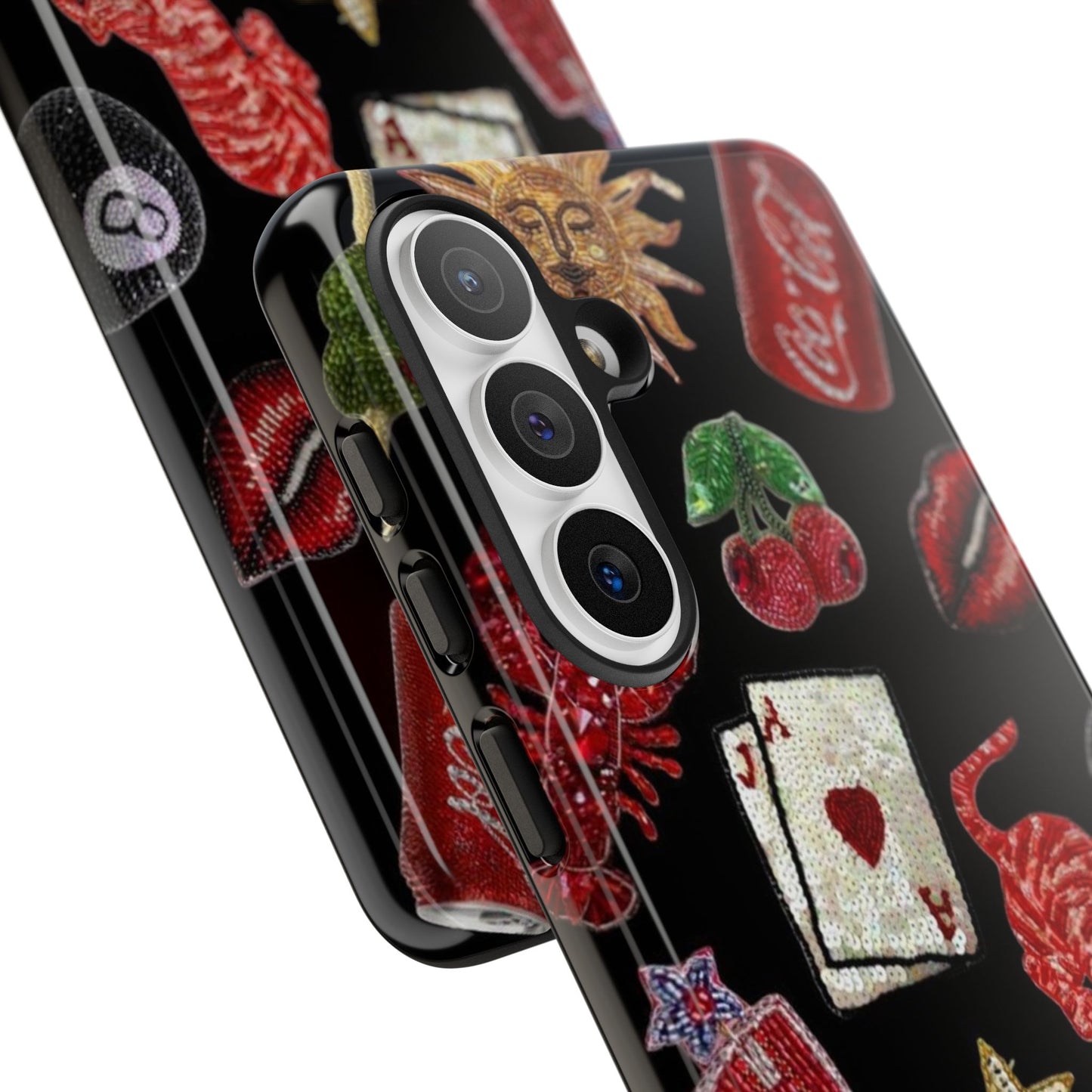 Retro Patch Motif Tough Case