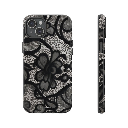 Black Vintage Lace Tough Case