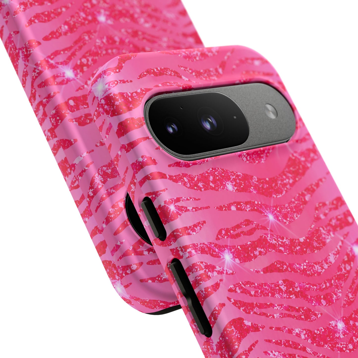 Pink Glitter Zebra Tough Case