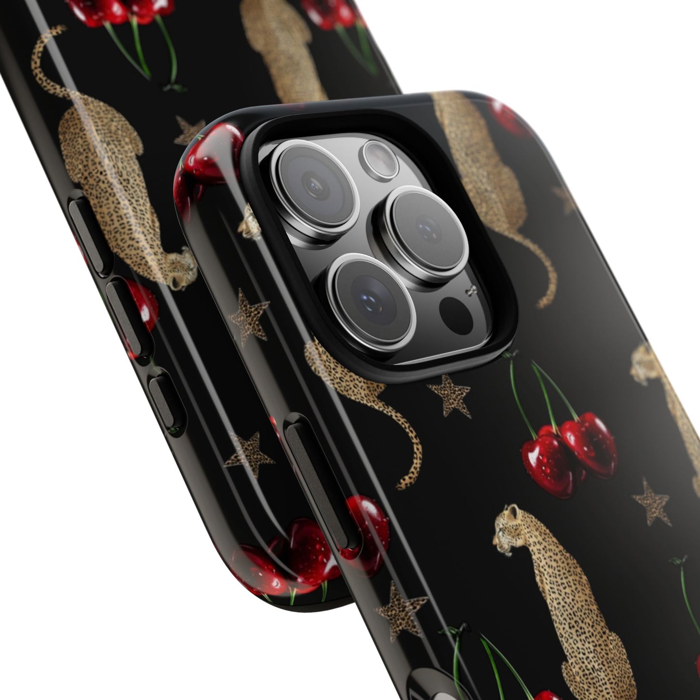 Leopard & Cherry Tough Case