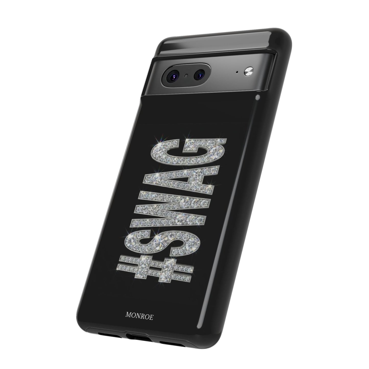 “#SWAG” Black Bling Tough Case