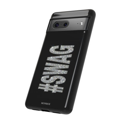 “#SWAG” Black Bling Tough Case