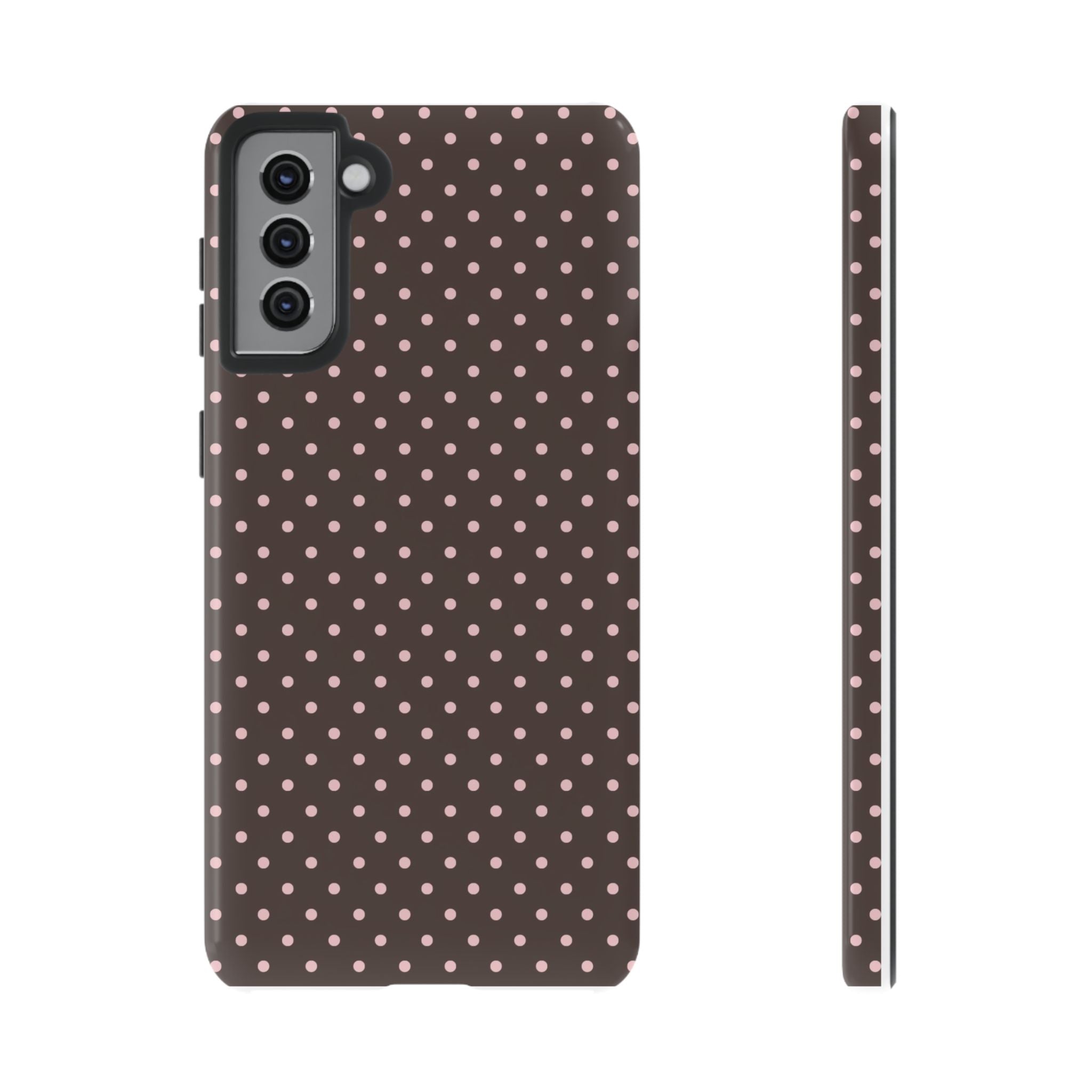 Brown Polka Phone Case
