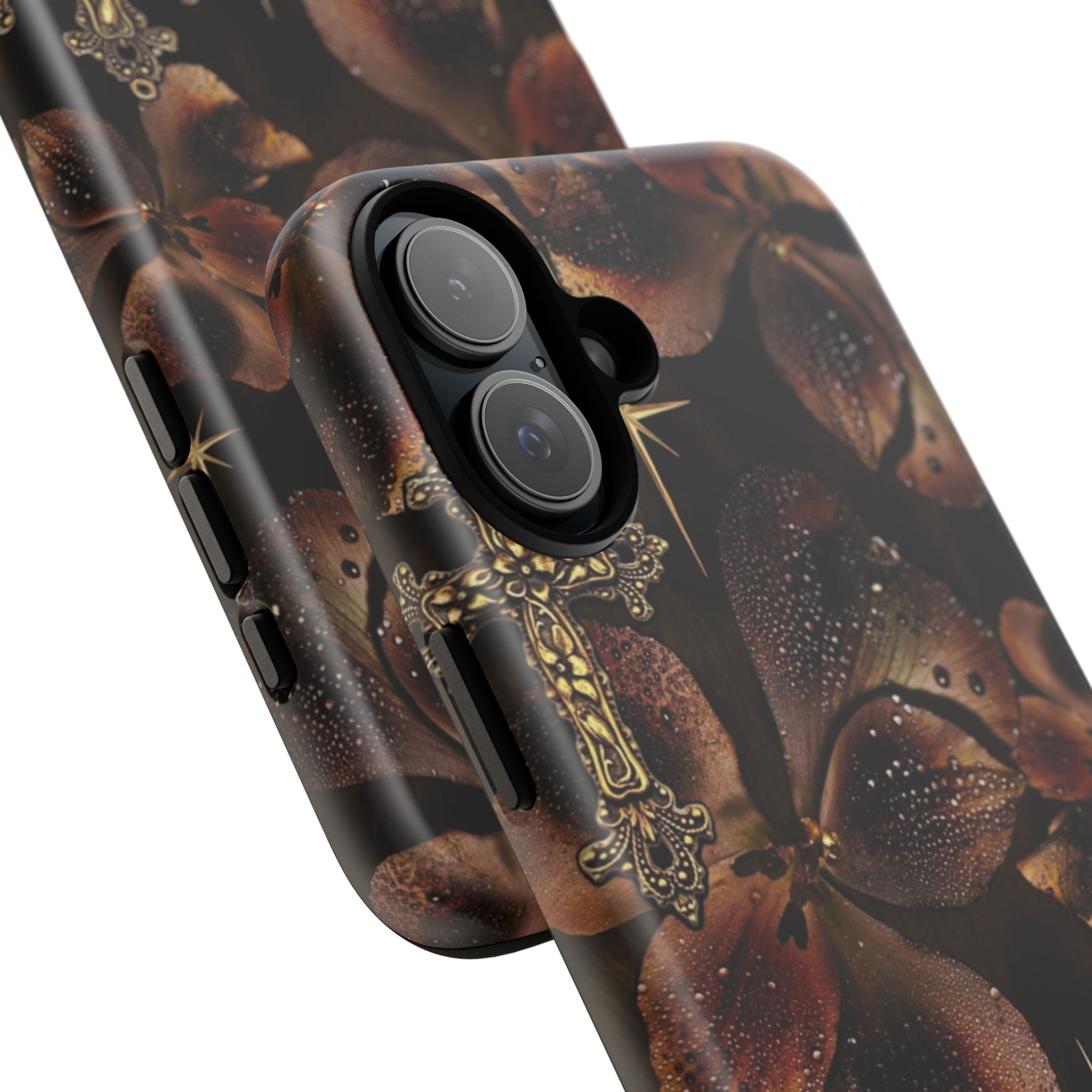 Floral Cross Pattern Tough Case
