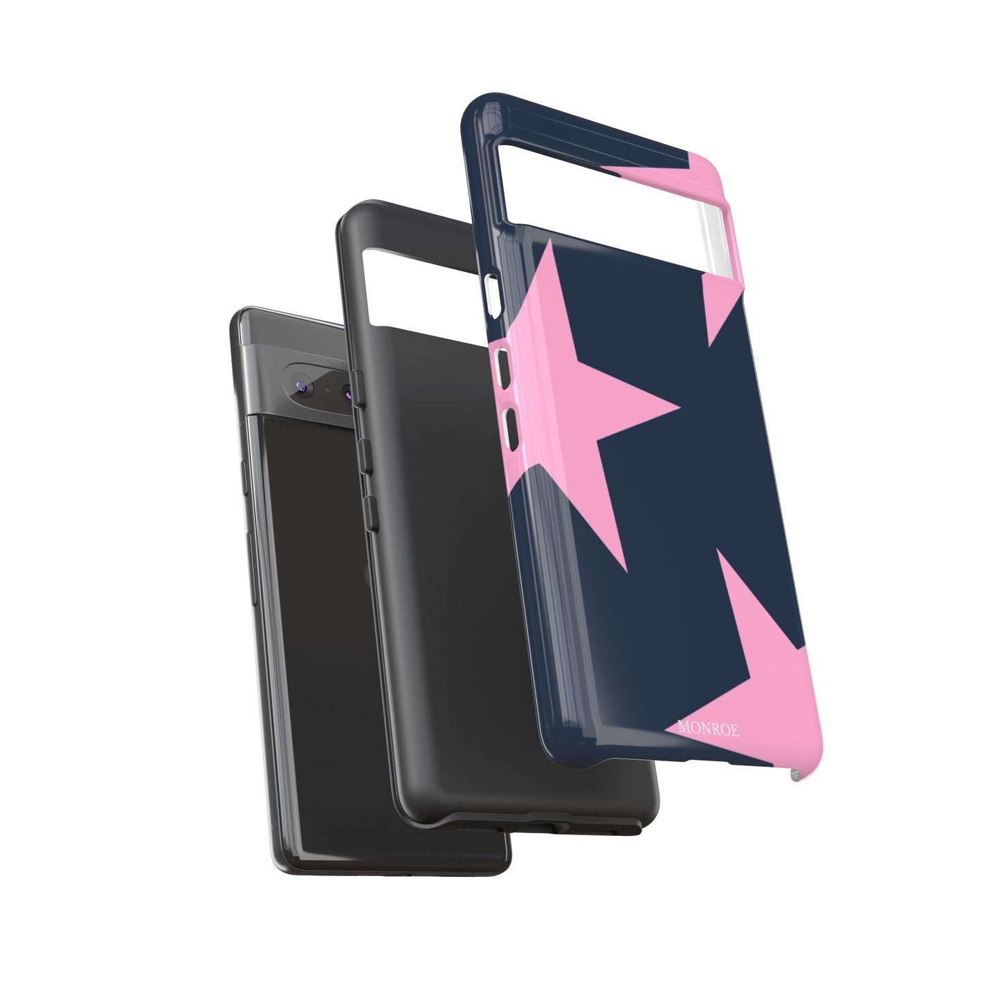 Navy & Pink Star Tough Cover