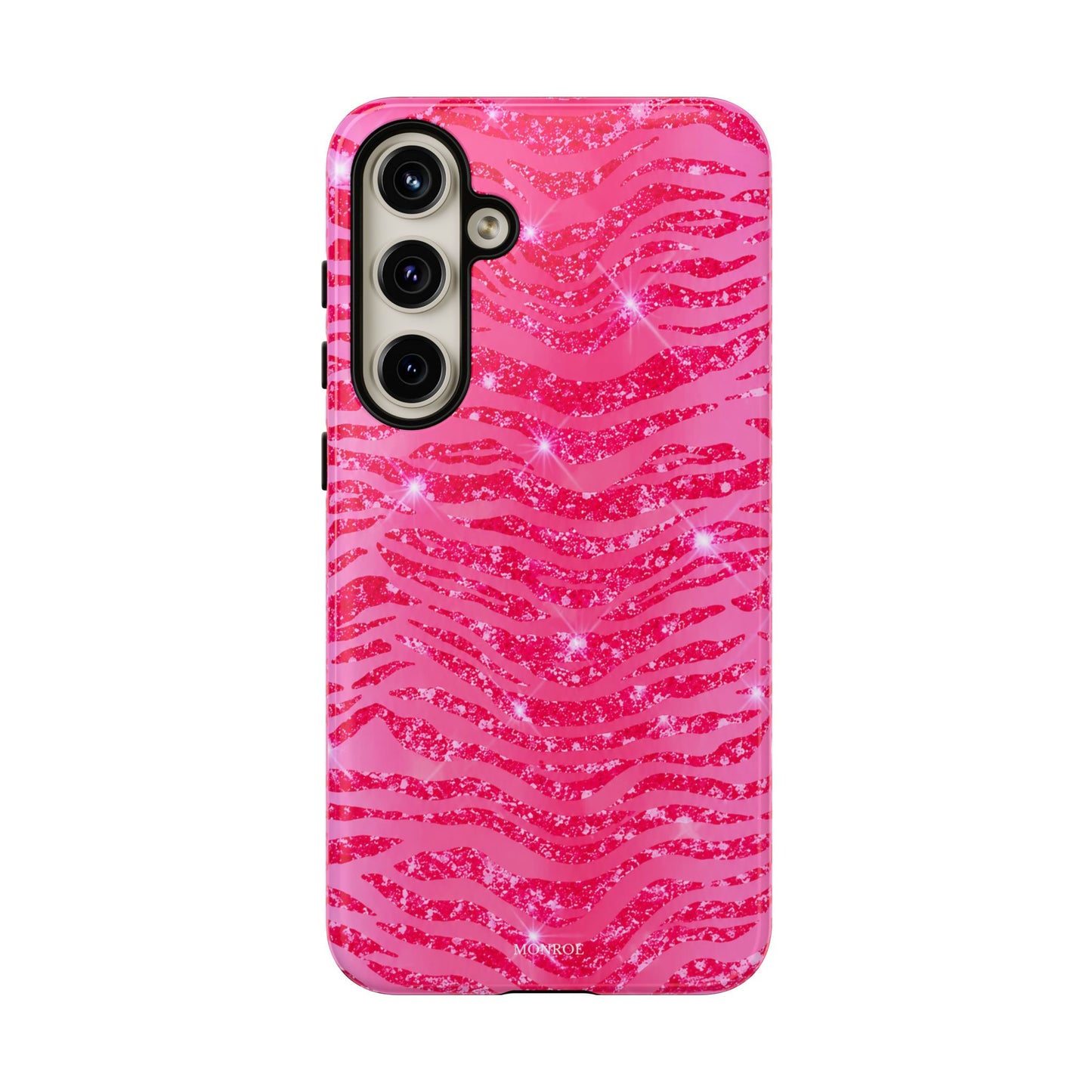 Pink Glitter Zebra Tough Case