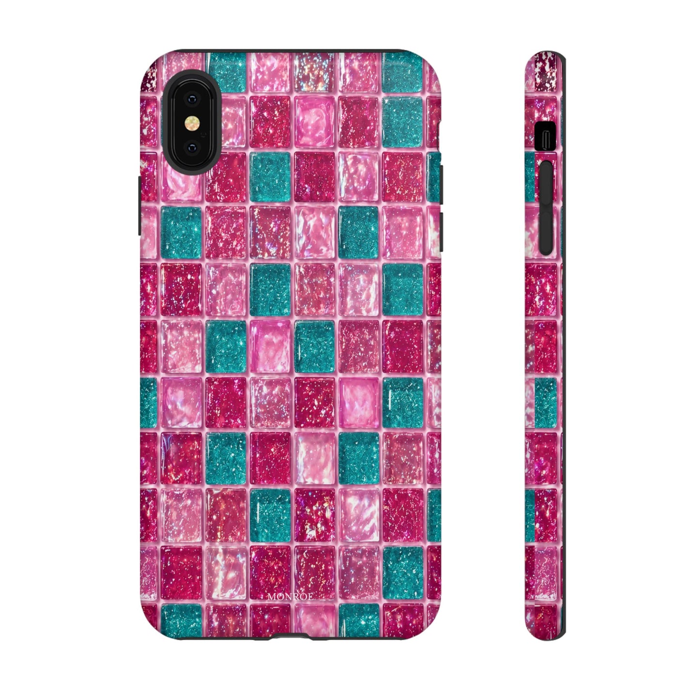 Pink Teal Mosaic Tough Case