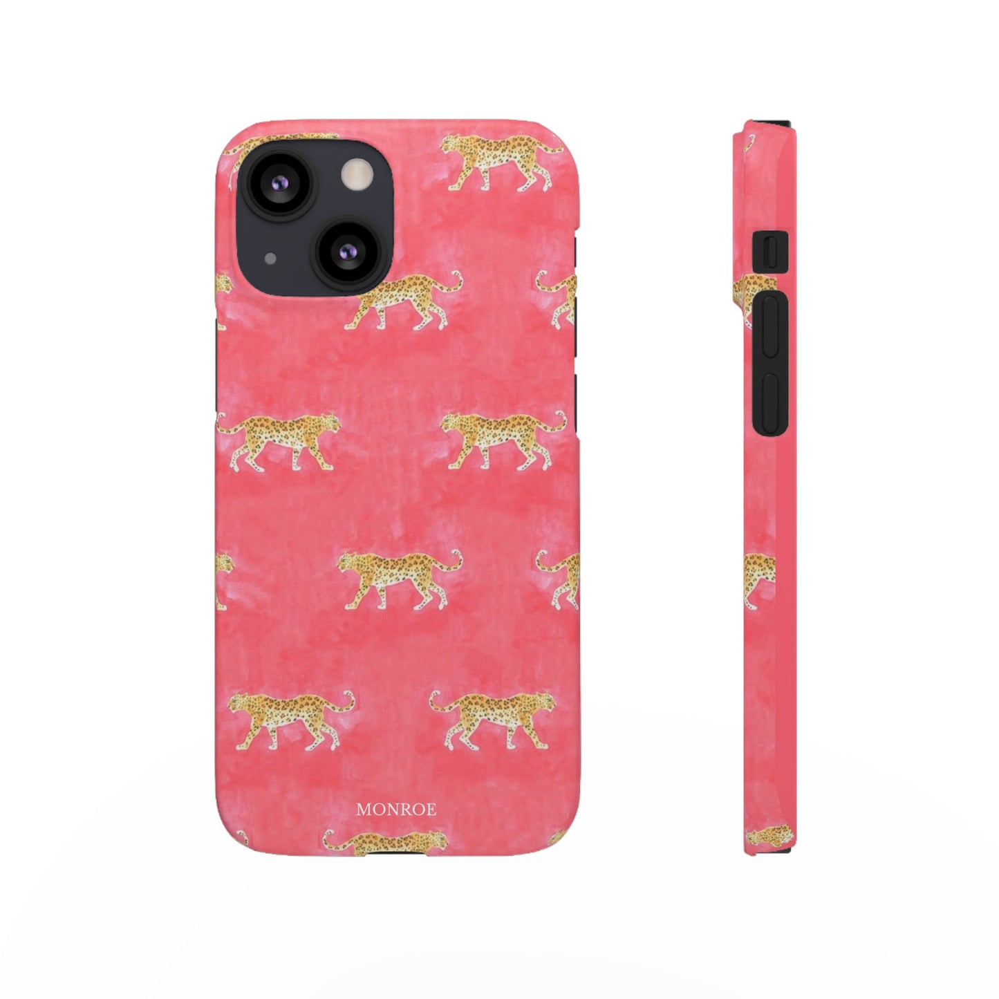 Pink Watercolor Leopard Case