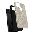 White Lace Pattern Tough Phone Case